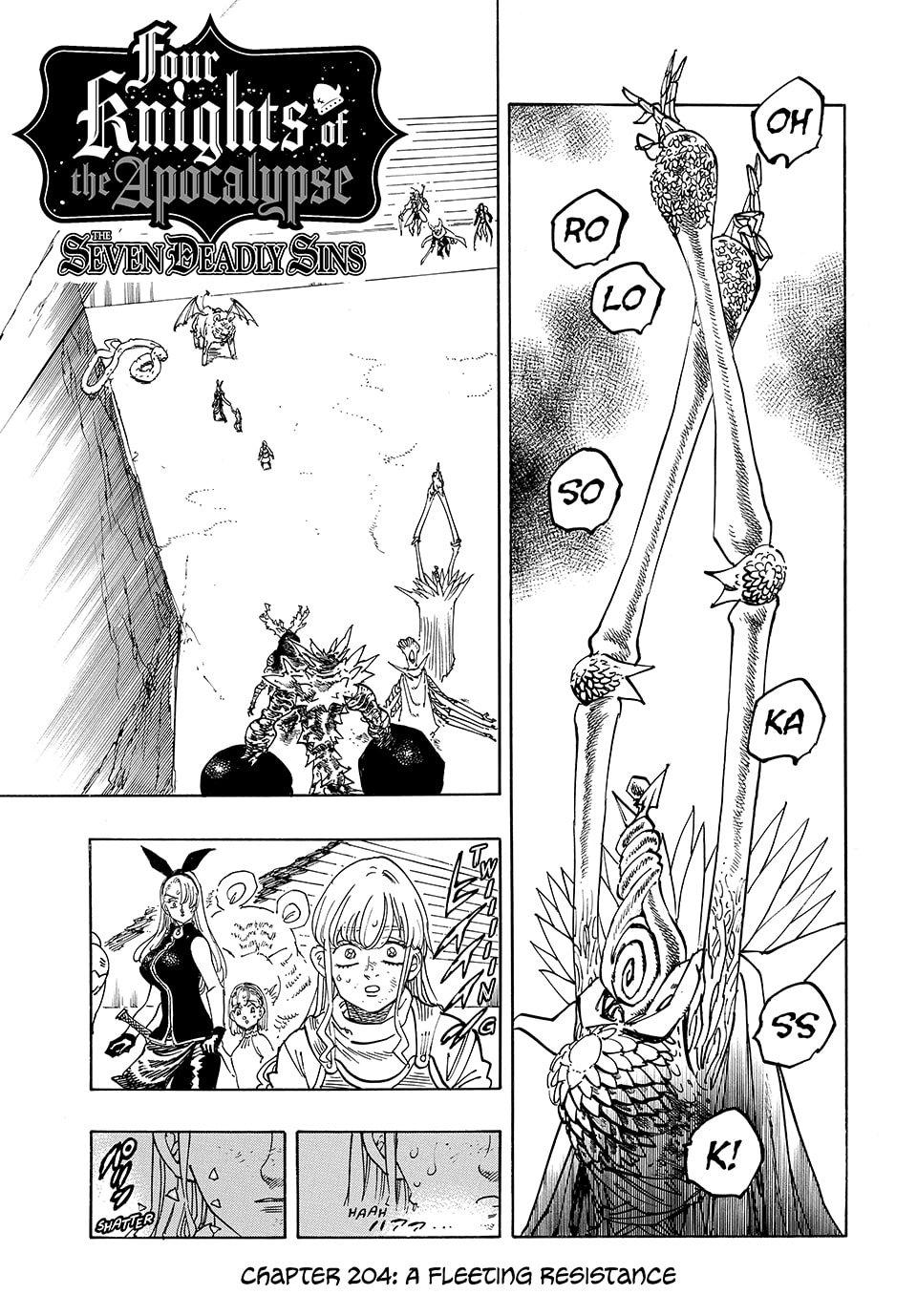 Four Knights of the Apocalypse - Mokushiroku no Yonkishi Chap 204 - Next Chap 205