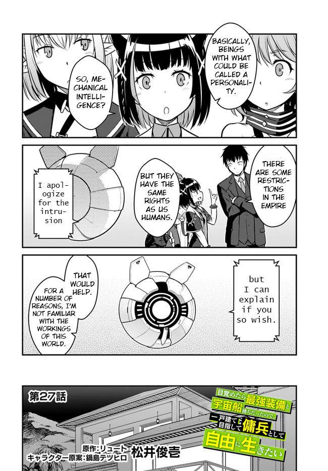 Mezametara Saikyou Soubi to Uchuusen-mochi Datta no de Chap 27.1 - Next Chap 28.1
