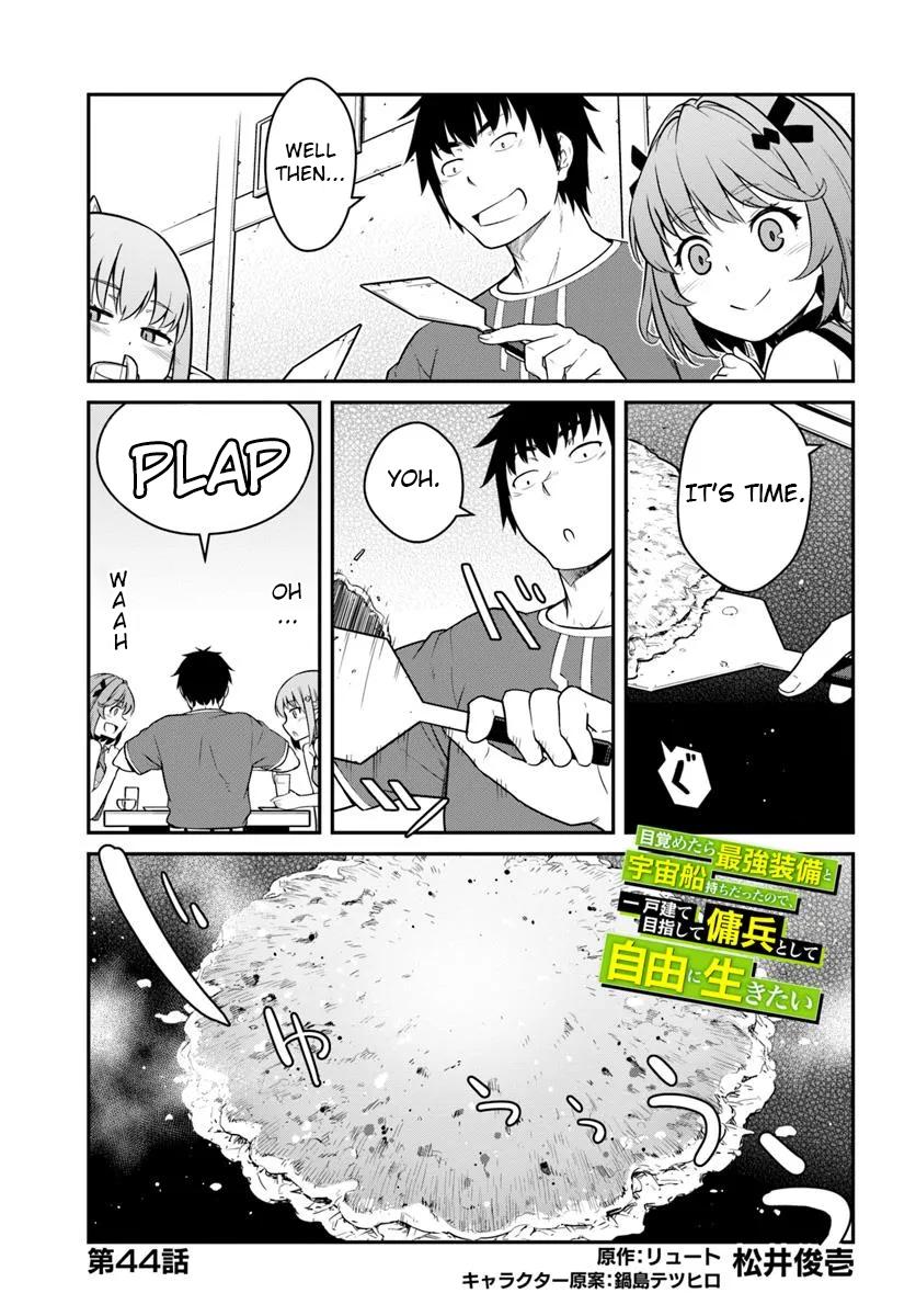 Mezametara Saikyou Soubi to Uchuusen-mochi Datta no de Chap 44.1 - Next Chap 45.1