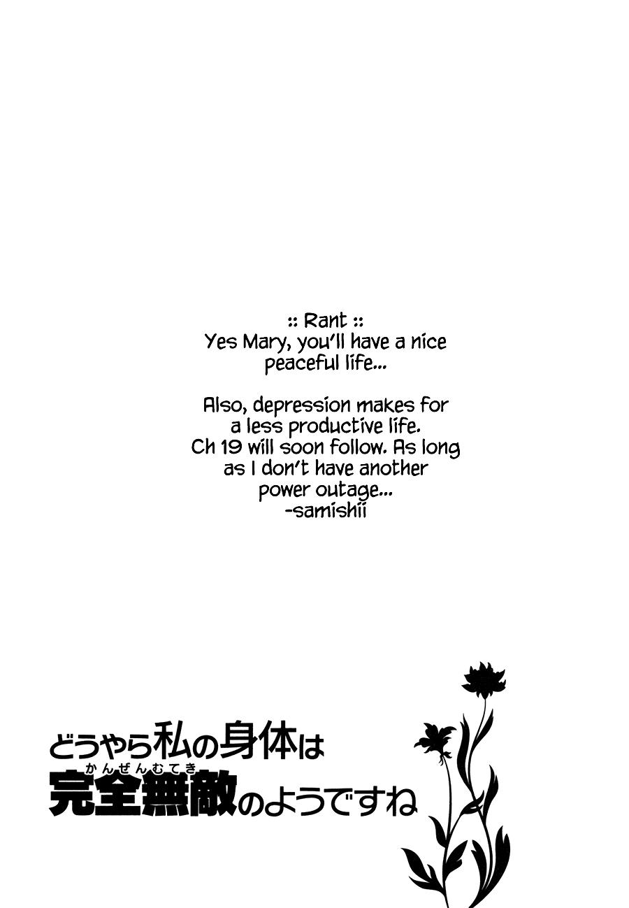Douyara Watashi no Karada wa Kanzen Muteki no You Desu ne Chap 18 - Next Chap 19