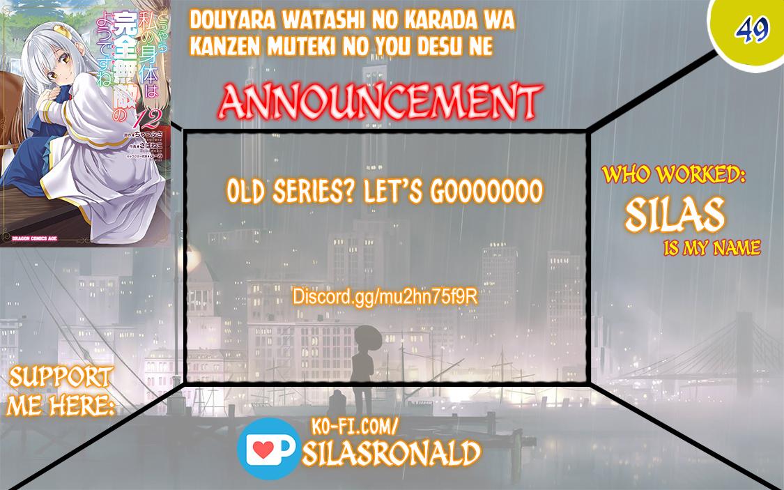 Douyara Watashi no Karada wa Kanzen Muteki no You Desu ne Chap 49 - Next Chap 50