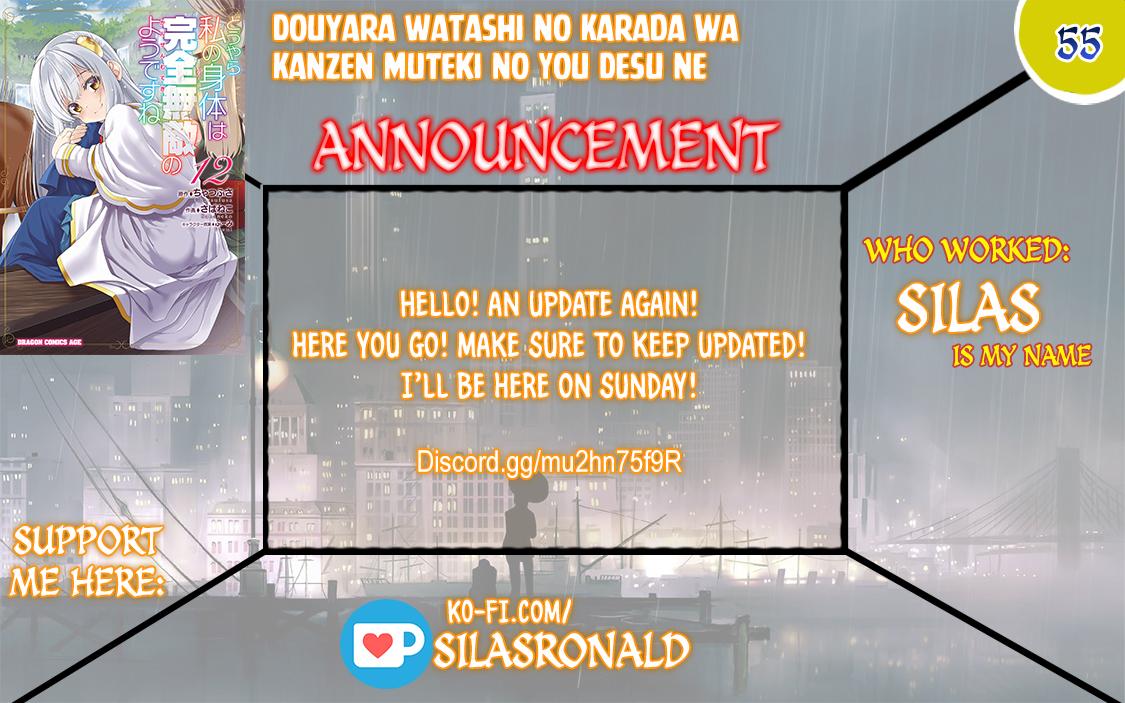 Douyara Watashi no Karada wa Kanzen Muteki no You Desu ne Chap 55 - Next Chap 56