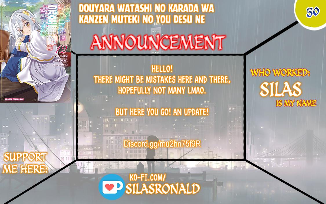 Douyara Watashi no Karada wa Kanzen Muteki no You Desu ne Chap 50 - Next Chap 51