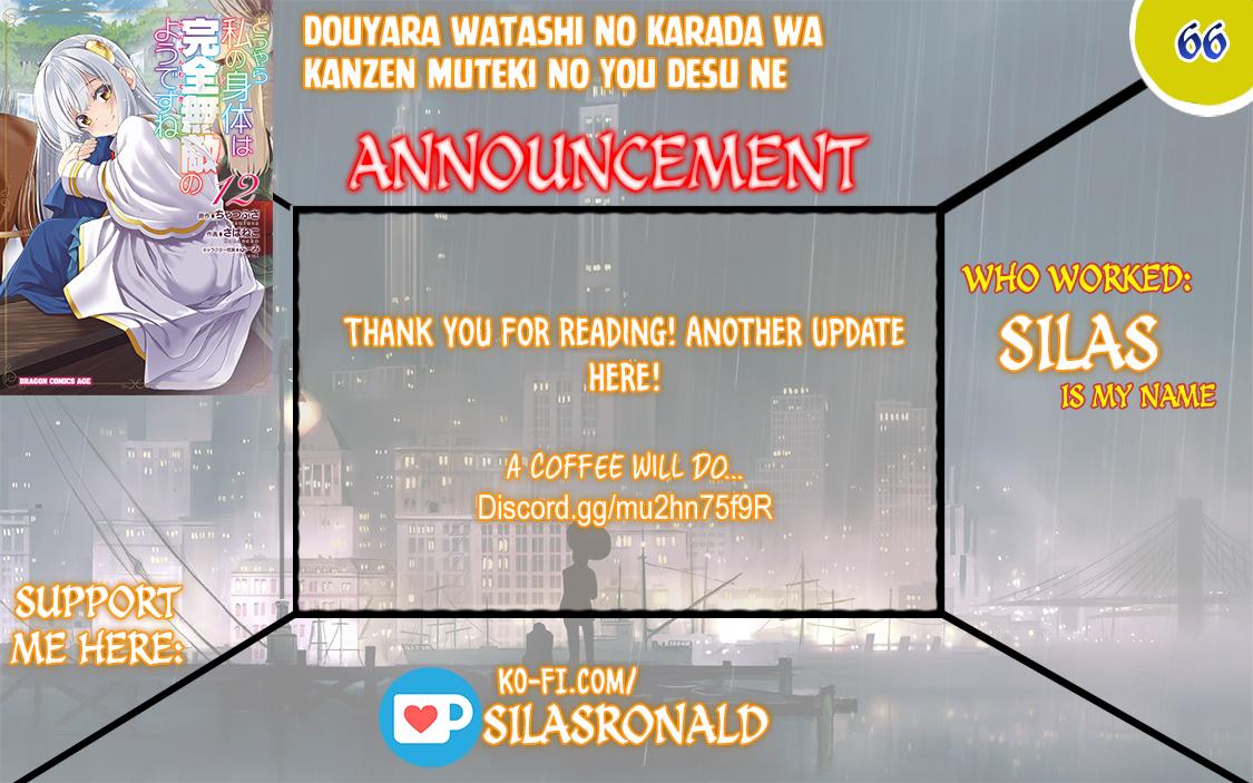 Douyara Watashi no Karada wa Kanzen Muteki no You Desu ne Chap 66 - Next Chap 67