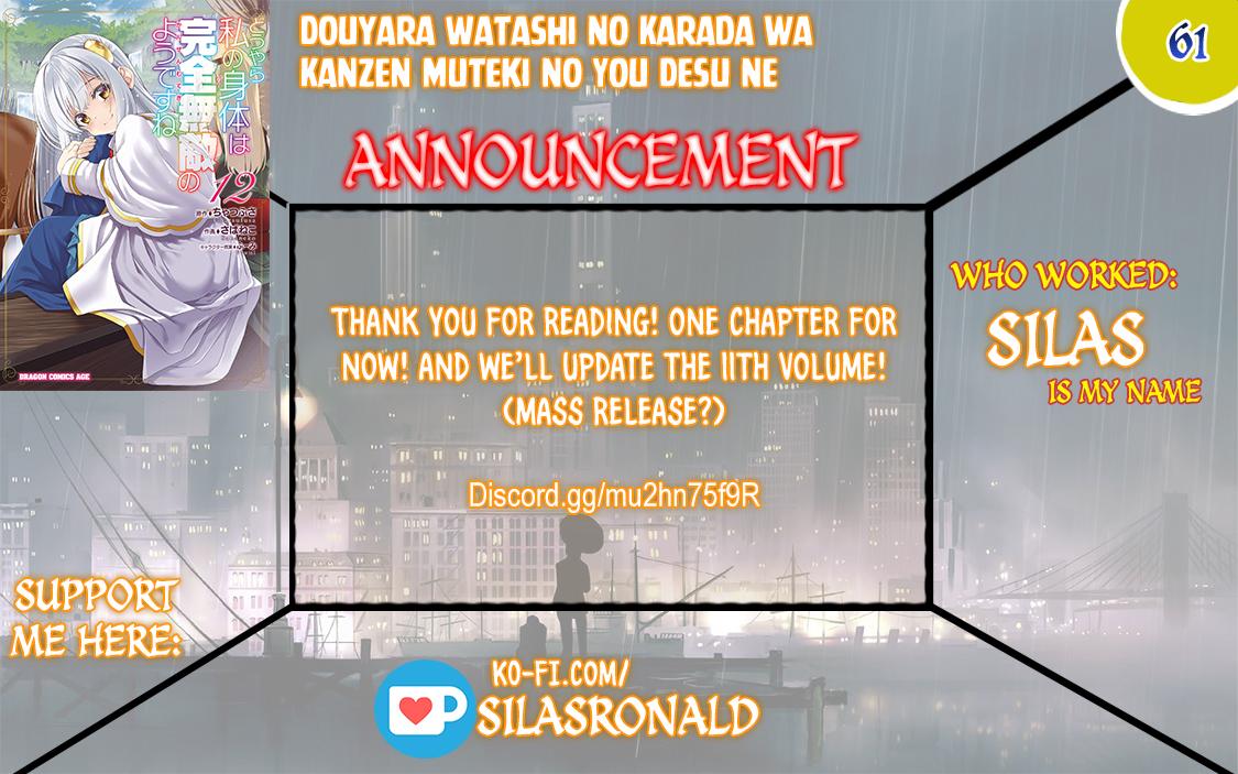 Douyara Watashi no Karada wa Kanzen Muteki no You Desu ne Chap 61 - Next Chap 62