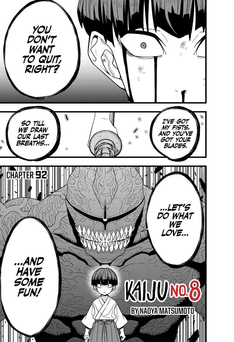 KAIJU NO.8 (Monster #8) Chap 92 - Next Chap 93