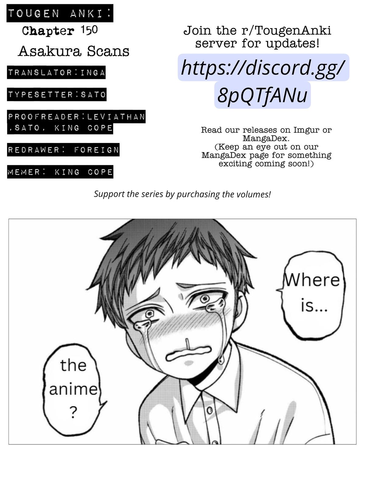 Tougen Anki Chap 151 - Next Chap 152