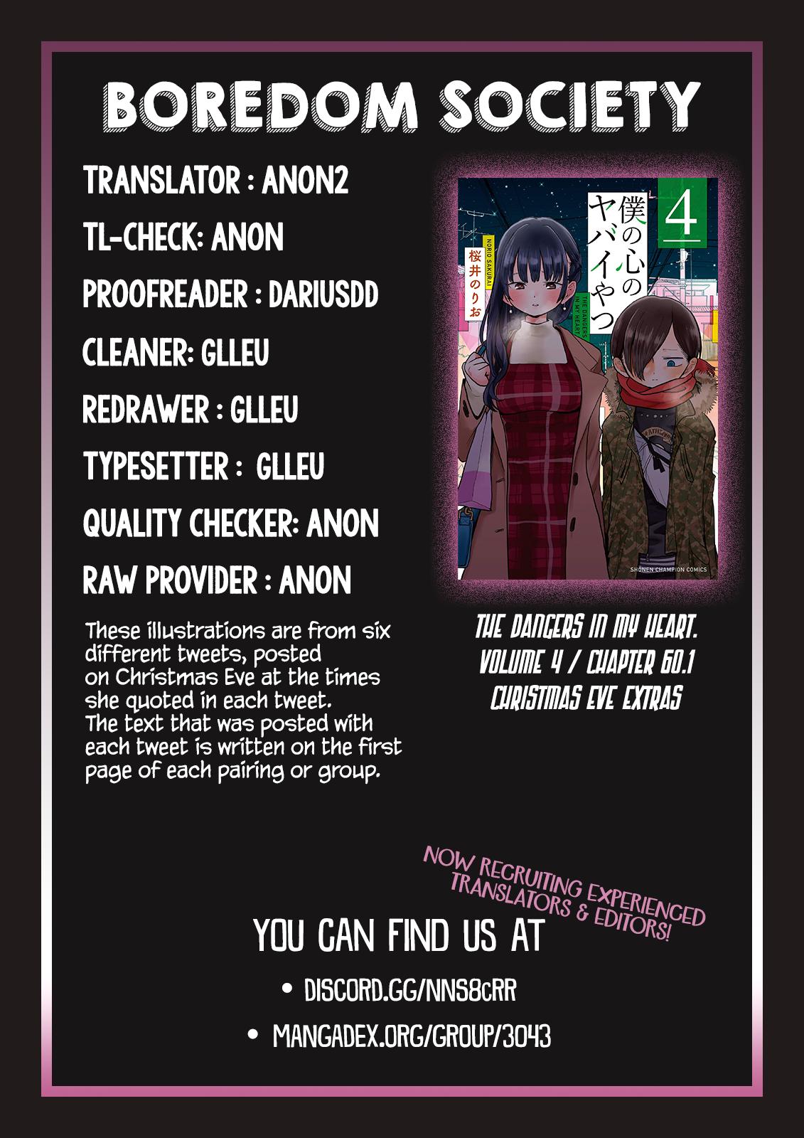 Boku no Kokoro no Yabai Yatsu Chap 60.1 - Next Chap 61.1