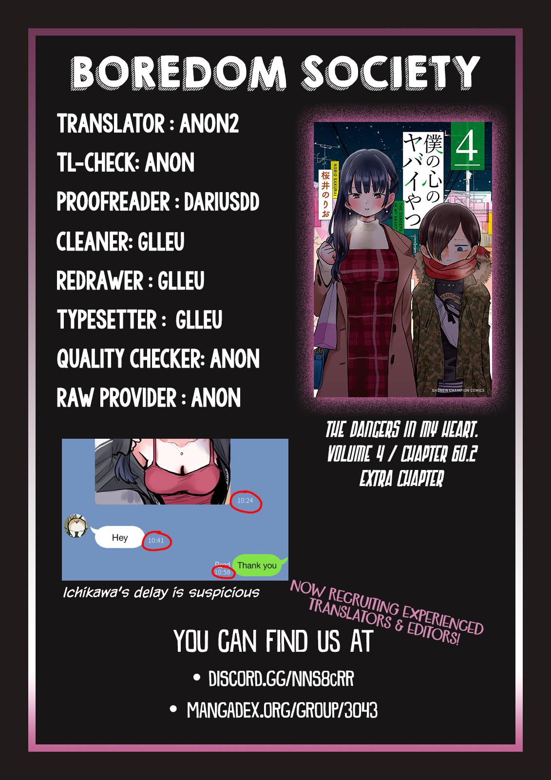 Boku no Kokoro no Yabai Yatsu Chap 60.2 - Next Chap 61.2