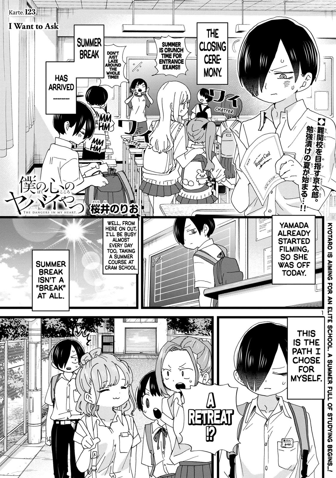 Boku no Kokoro no Yabai Yatsu Chap 123 - Next Chap 124
