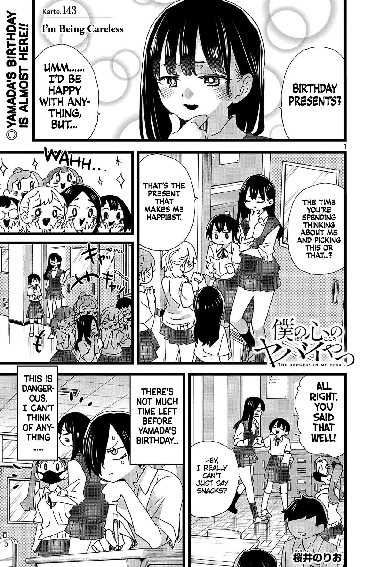 Boku no Kokoro no Yabai Yatsu Chap 143 - Next Chap 144