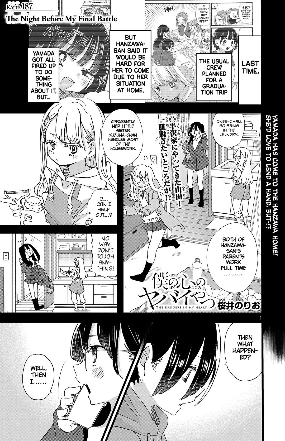 Boku no Kokoro no Yabai Yatsu Chap 187 - Next Chap 188
