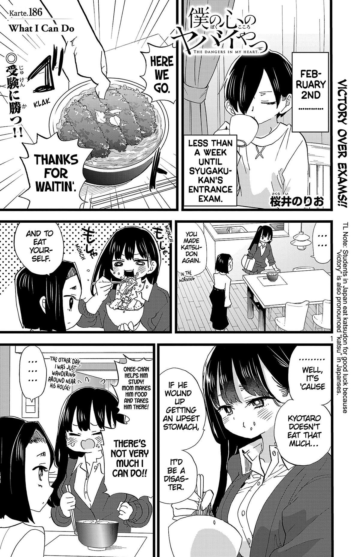 Boku no Kokoro no Yabai Yatsu Chap 186 - Next Chap 187