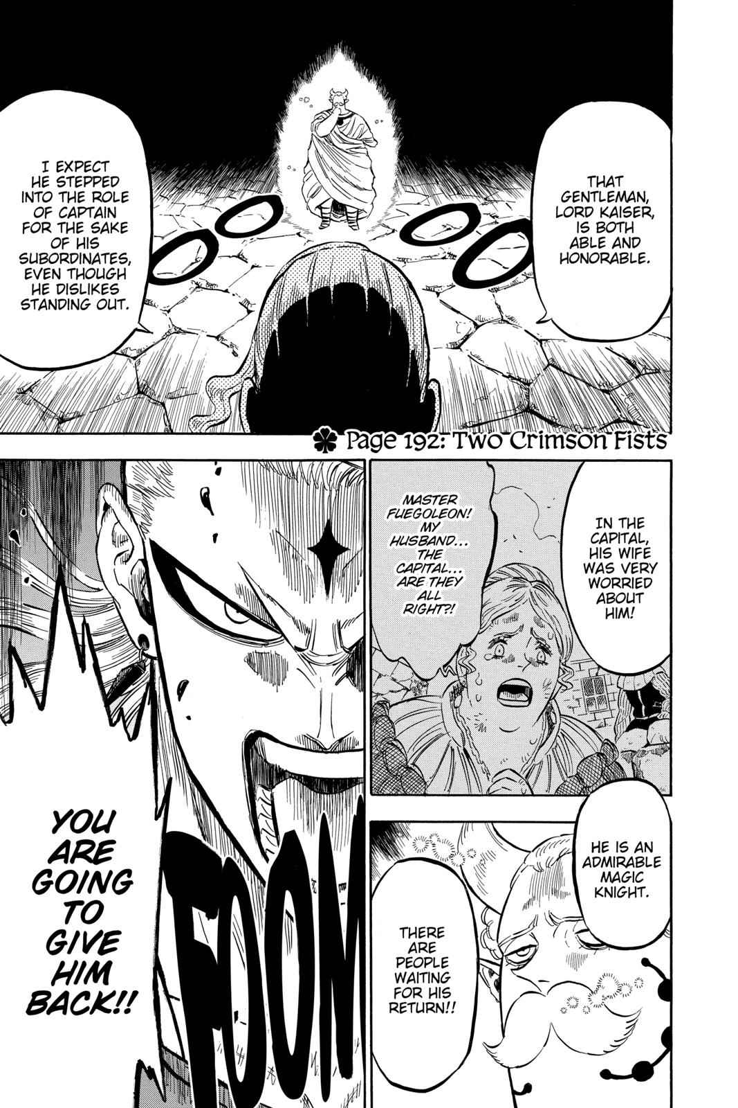 Black Clover Chap 192 - Next Chap 193