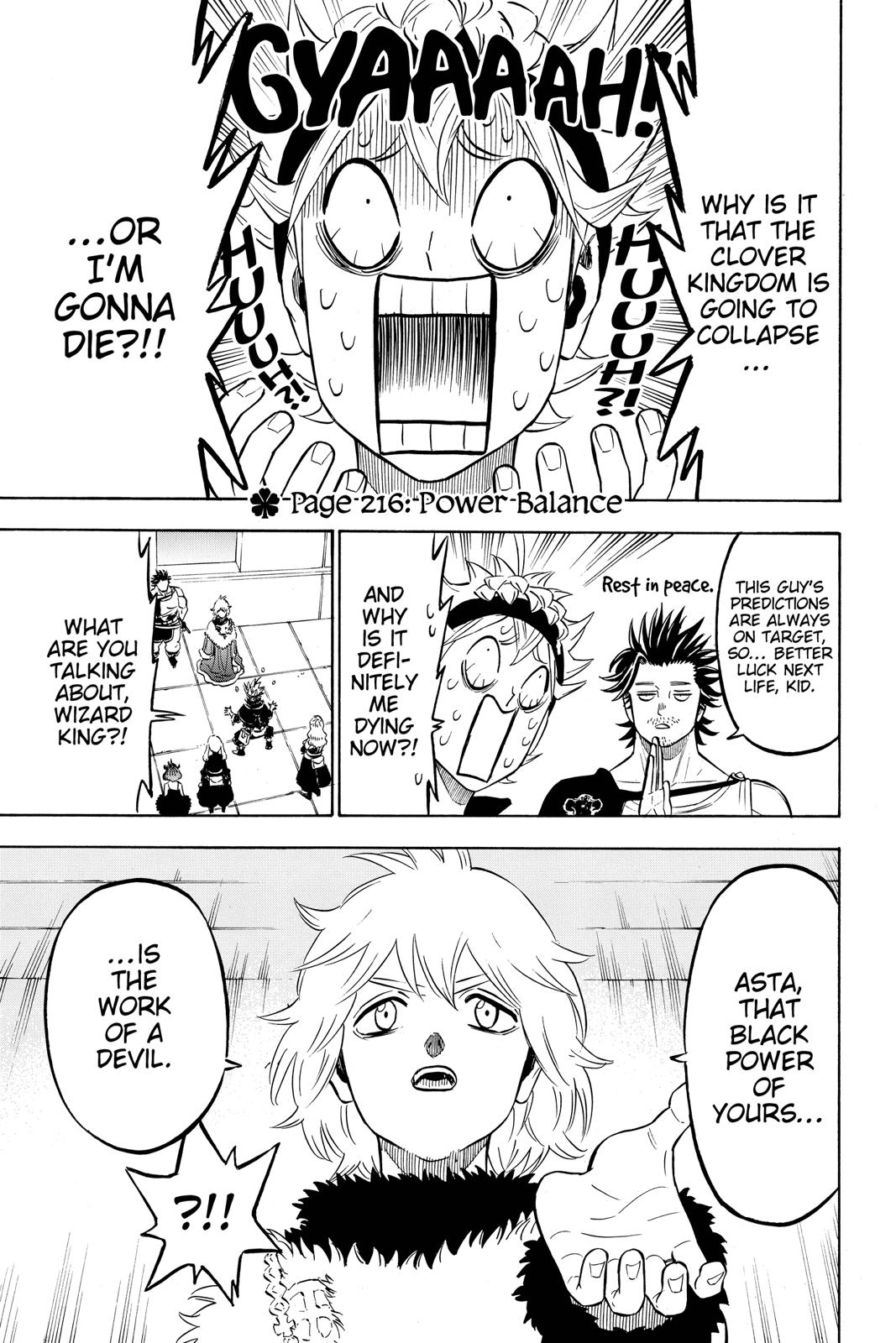 Black Clover Chap 216 - Next Chap 217