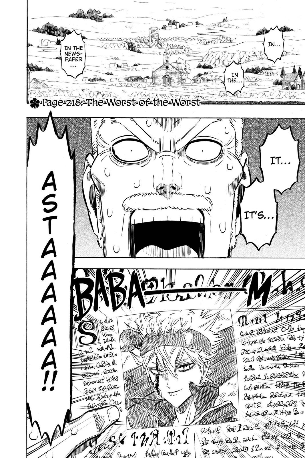 Black Clover Chap 218 - Next Chap 219