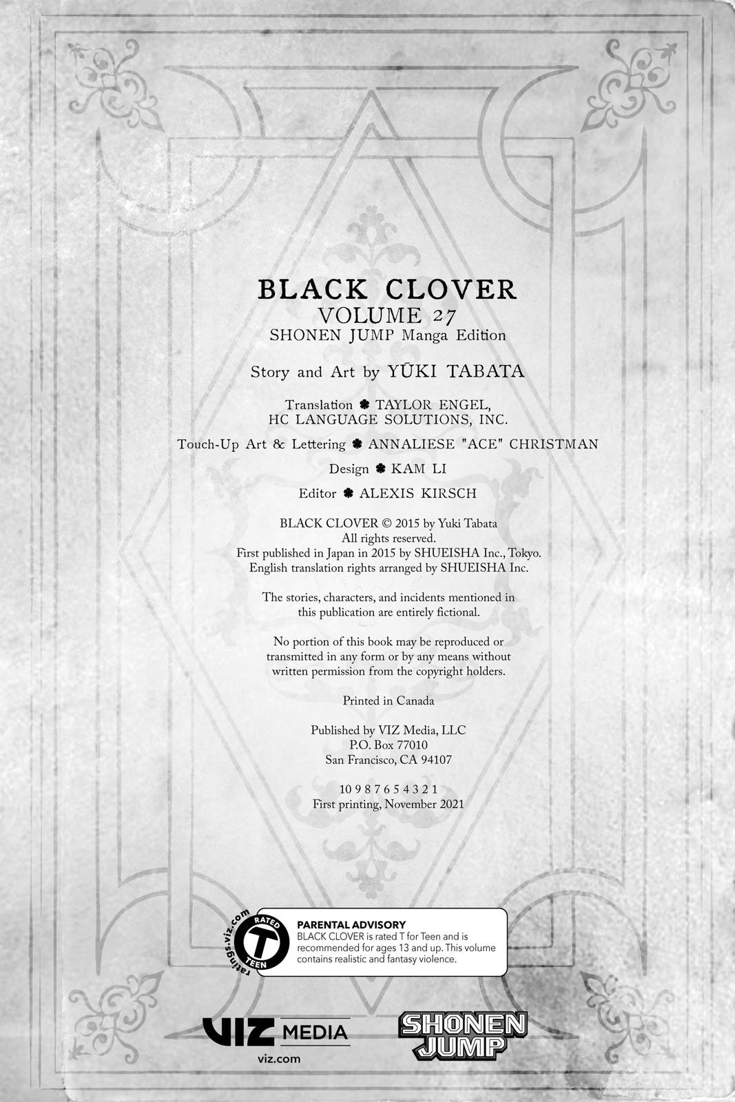 Black Clover Chap 262 - Next Chap 263