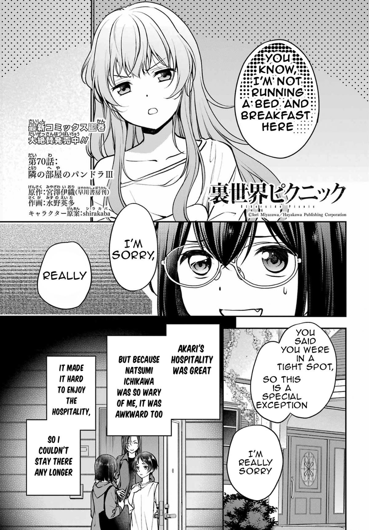 Urasekai Picnic Chap 70 - Next Chap 71