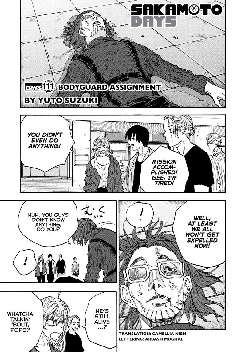SAKAMOTO DAYS Chap 111 - Next Chap 112