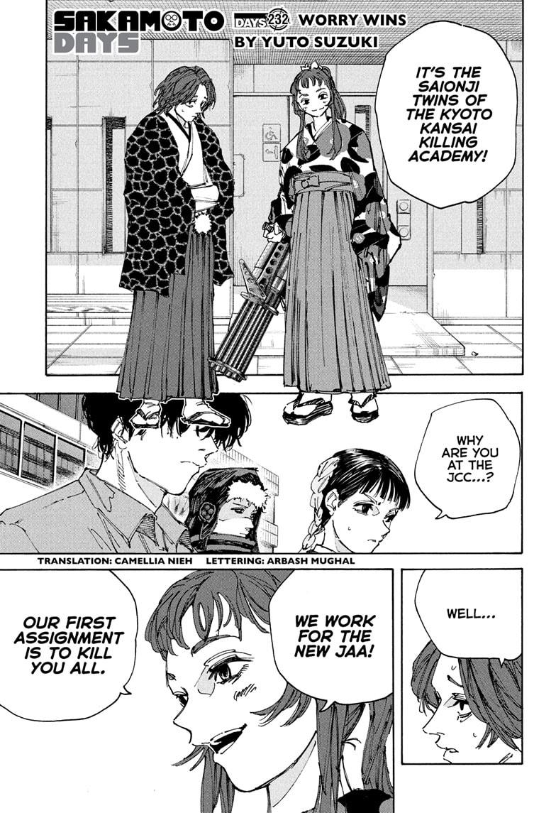 SAKAMOTO DAYS Chap 232 - Next Chap 233