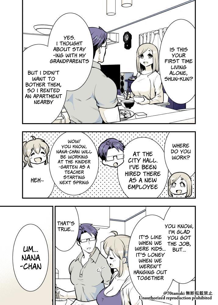 Osananajimi ga Hisabisa ni Saikai Shitara Otagai Kyonyuu ni Natteta Chap 7 - Next Chap 8