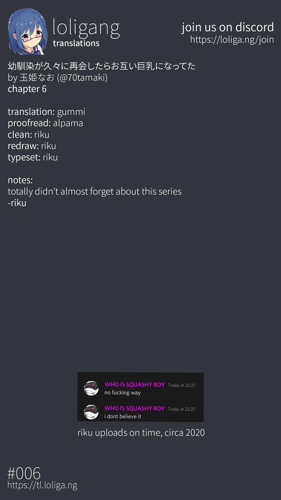 Osananajimi ga Hisabisa ni Saikai Shitara Otagai Kyonyuu ni Natteta Chap 6 - Next Chap 7