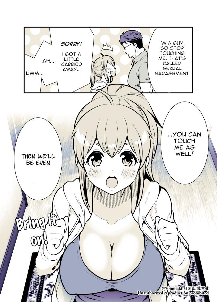 Osananajimi ga Hisabisa ni Saikai Shitara Otagai Kyonyuu ni Natteta Chap 1 - Next Chap 2