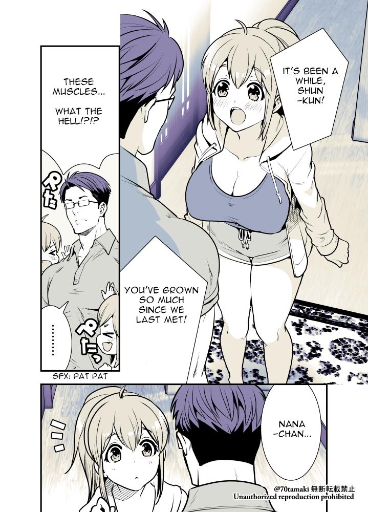 Osananajimi ga Hisabisa ni Saikai Shitara Otagai Kyonyuu ni Natteta Chap 1 - Next Chap 2