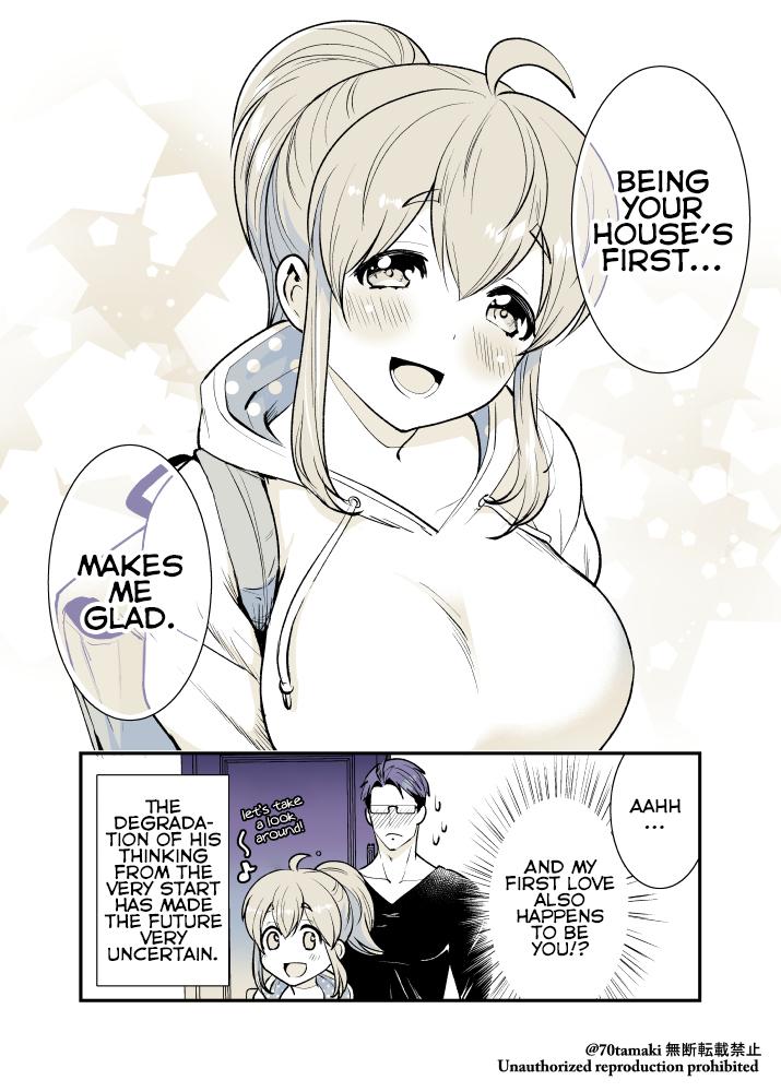 Osananajimi ga Hisabisa ni Saikai Shitara Otagai Kyonyuu ni Natteta Chap 14 - Next Chap 15