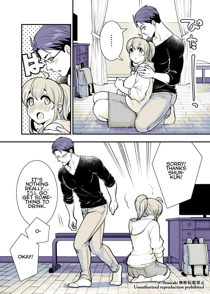 Osananajimi ga Hisabisa ni Saikai Shitara Otagai Kyonyuu ni Natteta Chap 15 - Next Chap 16