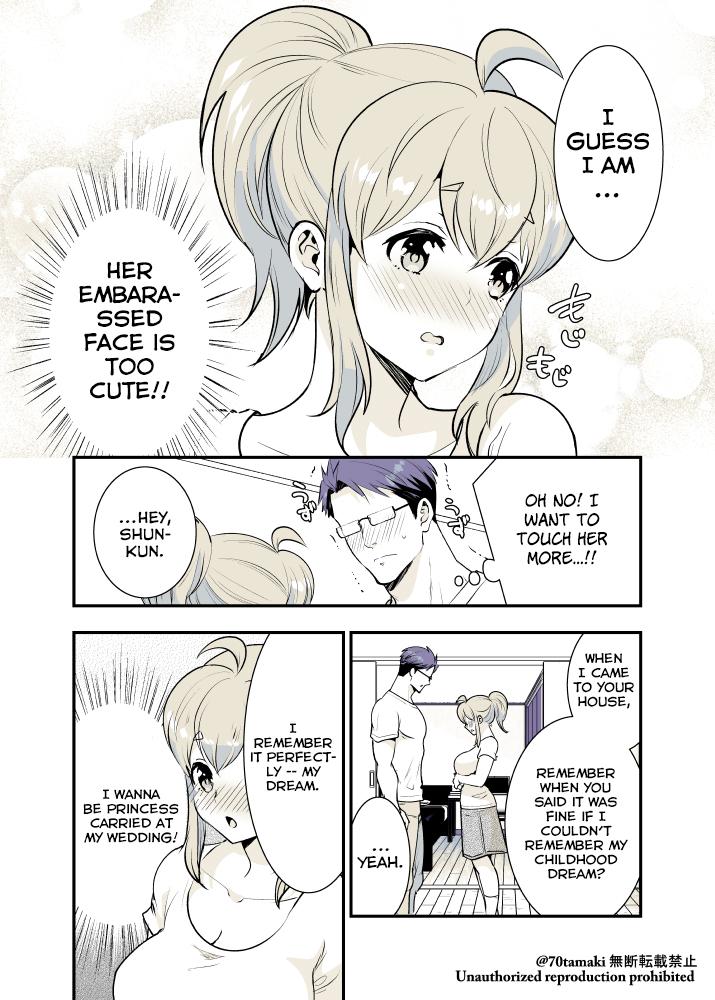 Osananajimi ga Hisabisa ni Saikai Shitara Otagai Kyonyuu ni Natteta Chap 18 - Next Chap 19