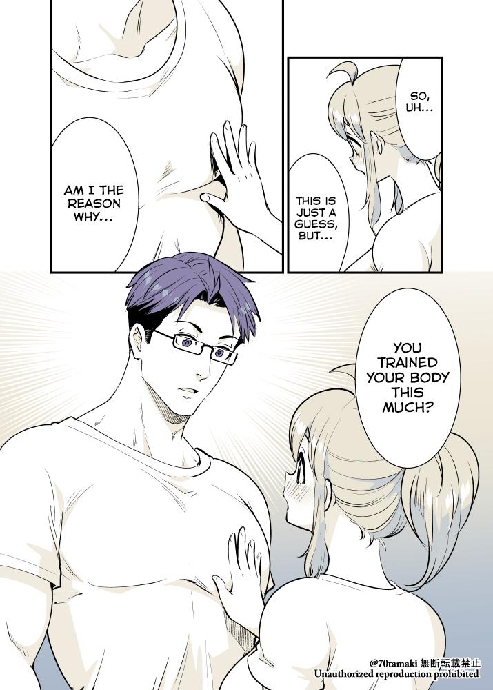 Osananajimi ga Hisabisa ni Saikai Shitara Otagai Kyonyuu ni Natteta Chap 18 - Next Chap 19