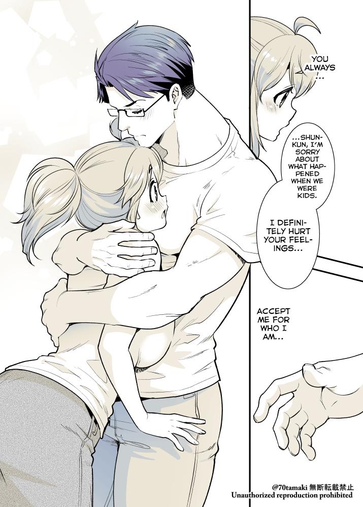 Osananajimi ga Hisabisa ni Saikai Shitara Otagai Kyonyuu ni Natteta Chap 19 - Next Chap 20