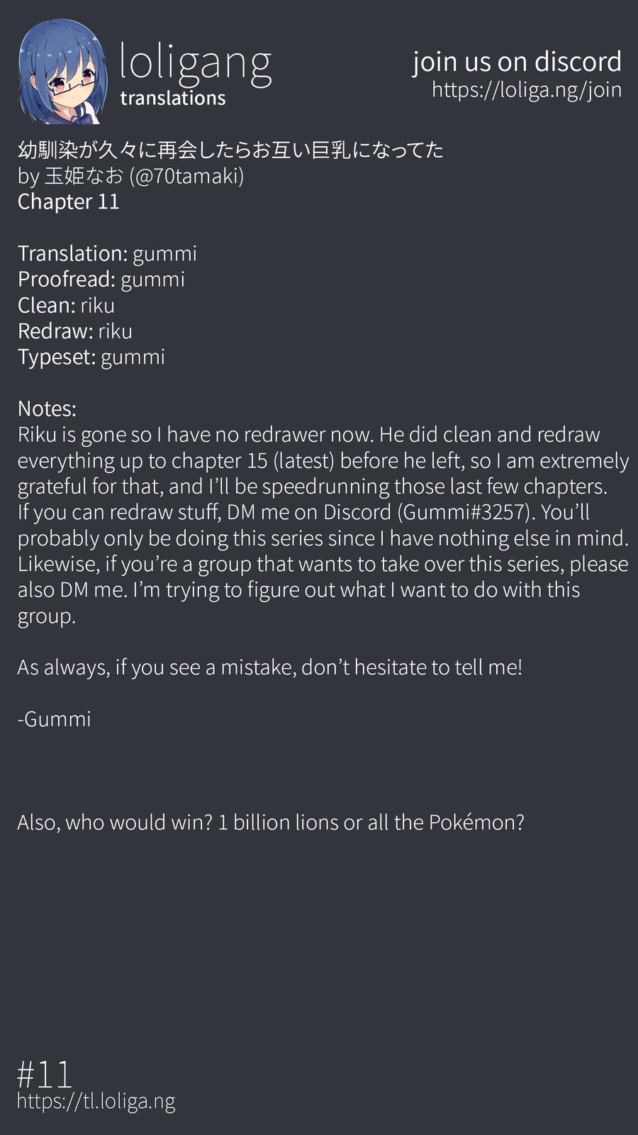 Osananajimi ga Hisabisa ni Saikai Shitara Otagai Kyonyuu ni Natteta Chap 11 - Next Chap 12