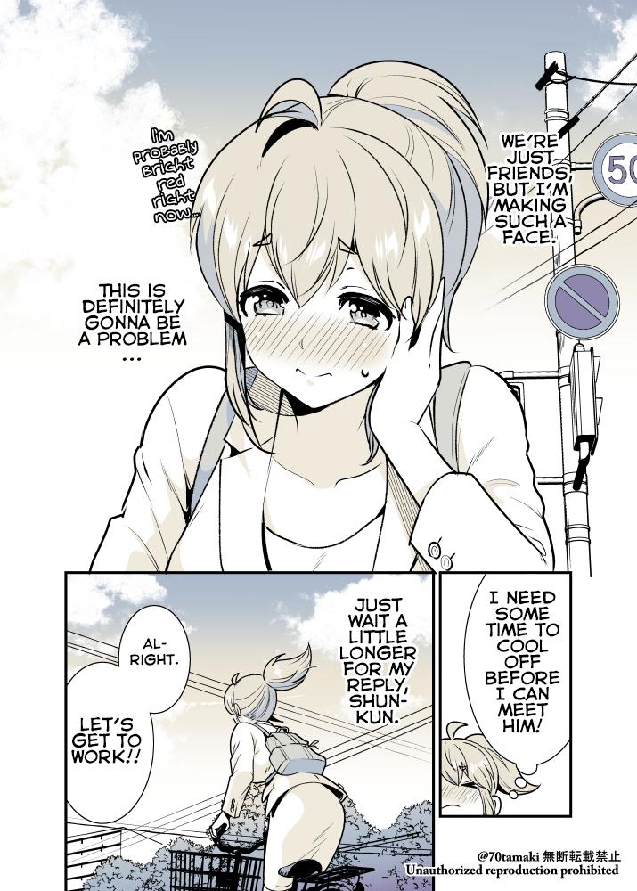 Osananajimi ga Hisabisa ni Saikai Shitara Otagai Kyonyuu ni Natteta Chap 12 - Next Chap 13