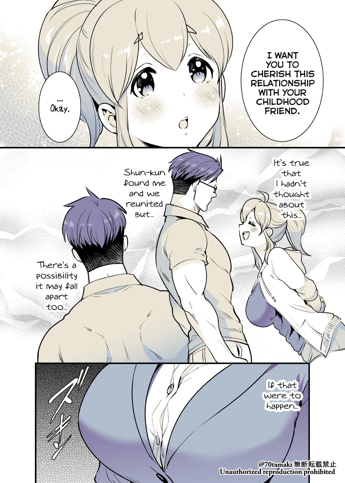 Osananajimi ga Hisabisa ni Saikai Shitara Otagai Kyonyuu ni Natteta Chap 25 - Next Chap 26