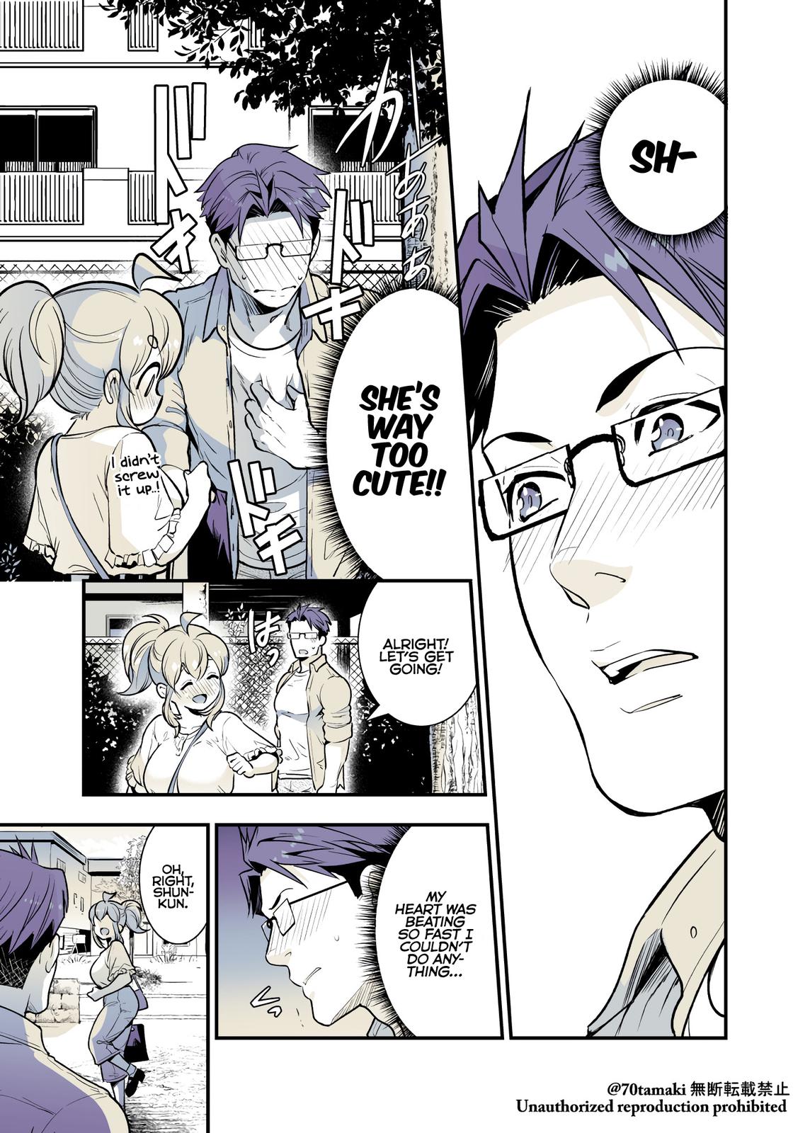 Osananajimi ga Hisabisa ni Saikai Shitara Otagai Kyonyuu ni Natteta Chap 35 - Next Chap 36
