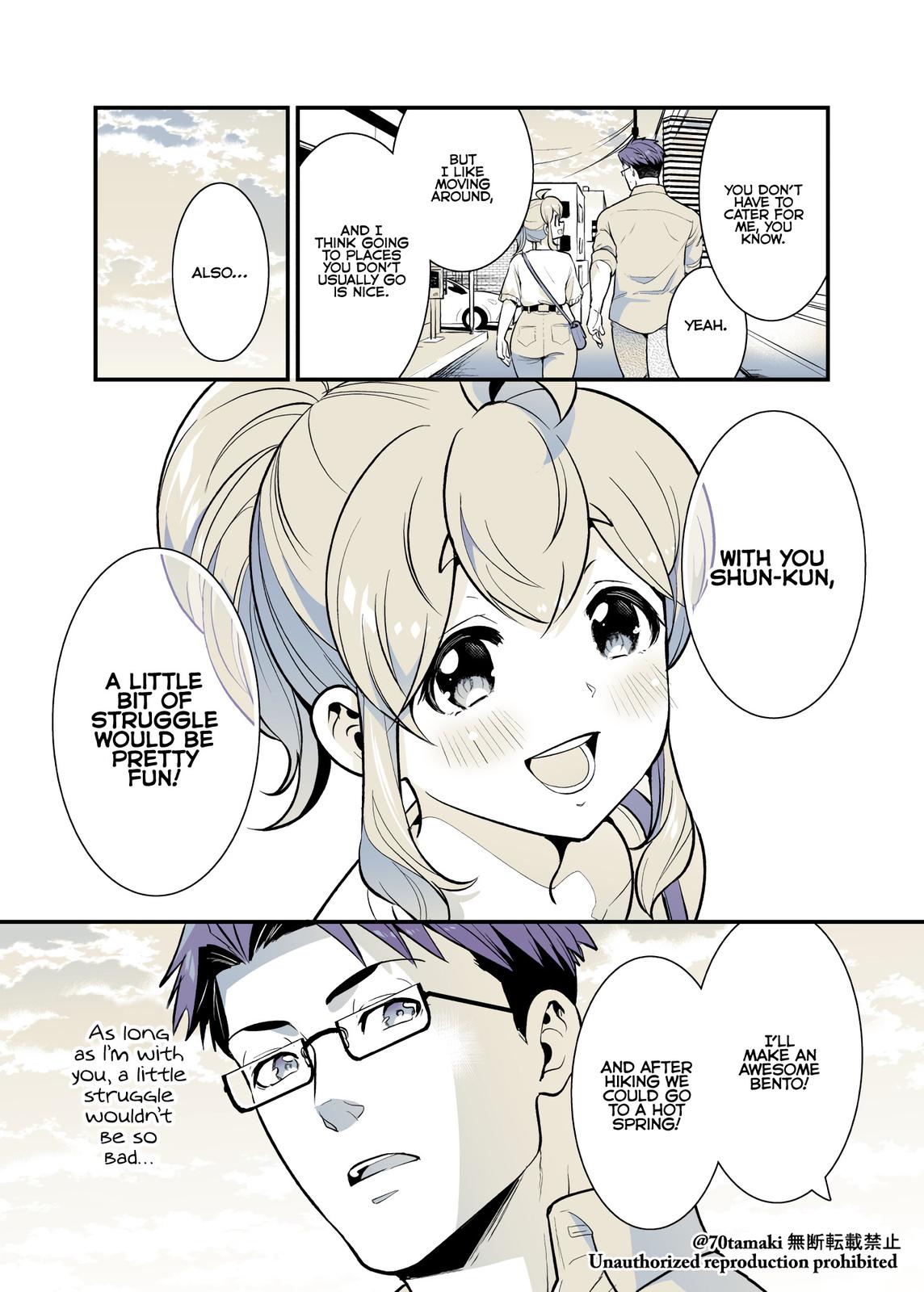 Osananajimi ga Hisabisa ni Saikai Shitara Otagai Kyonyuu ni Natteta Chap 36 - Next Chap 37