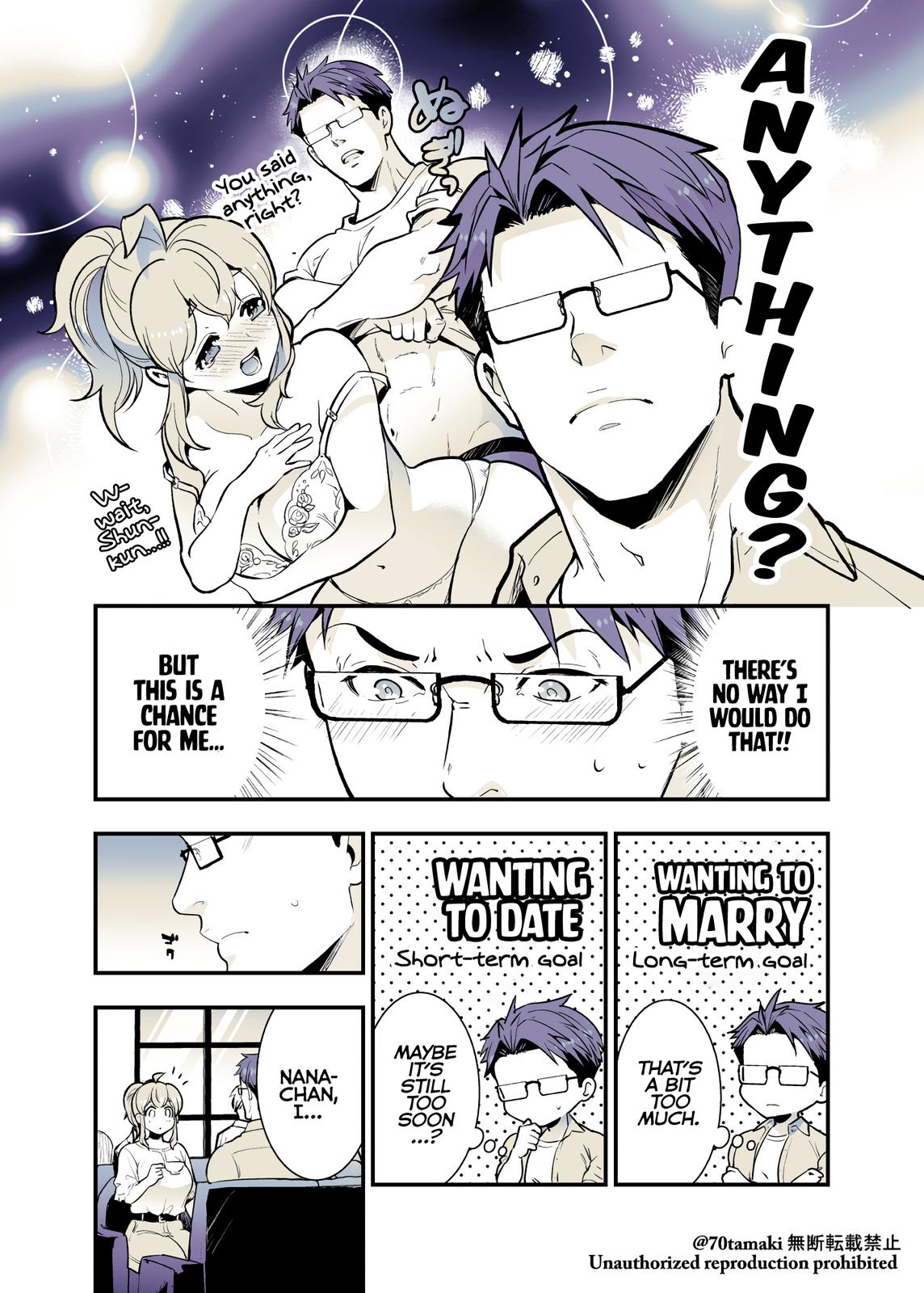 Osananajimi ga Hisabisa ni Saikai Shitara Otagai Kyonyuu ni Natteta Chap 33 - Next Chap 34
