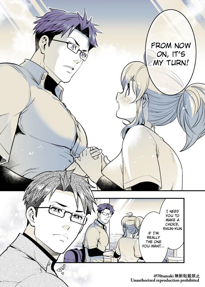 Osananajimi ga Hisabisa ni Saikai Shitara Otagai Kyonyuu ni Natteta Chap 44 - Next Chap 45