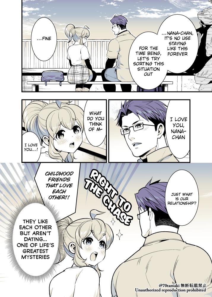 Osananajimi ga Hisabisa ni Saikai Shitara Otagai Kyonyuu ni Natteta Chap 45 - Next Chap 46