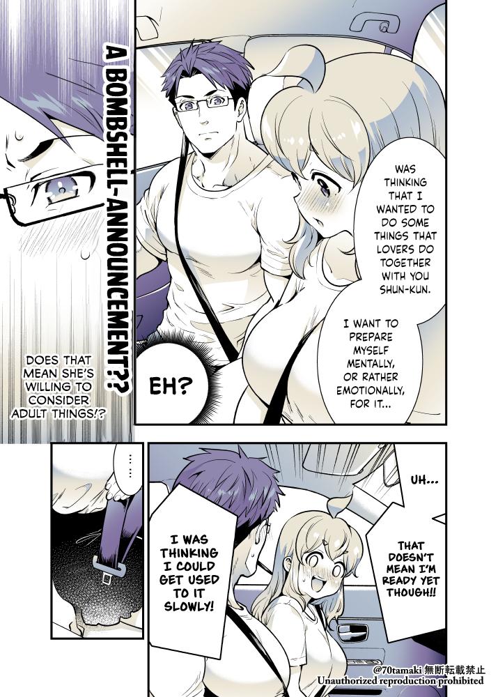 Osananajimi ga Hisabisa ni Saikai Shitara Otagai Kyonyuu ni Natteta Chap 48 - Next Chap 49