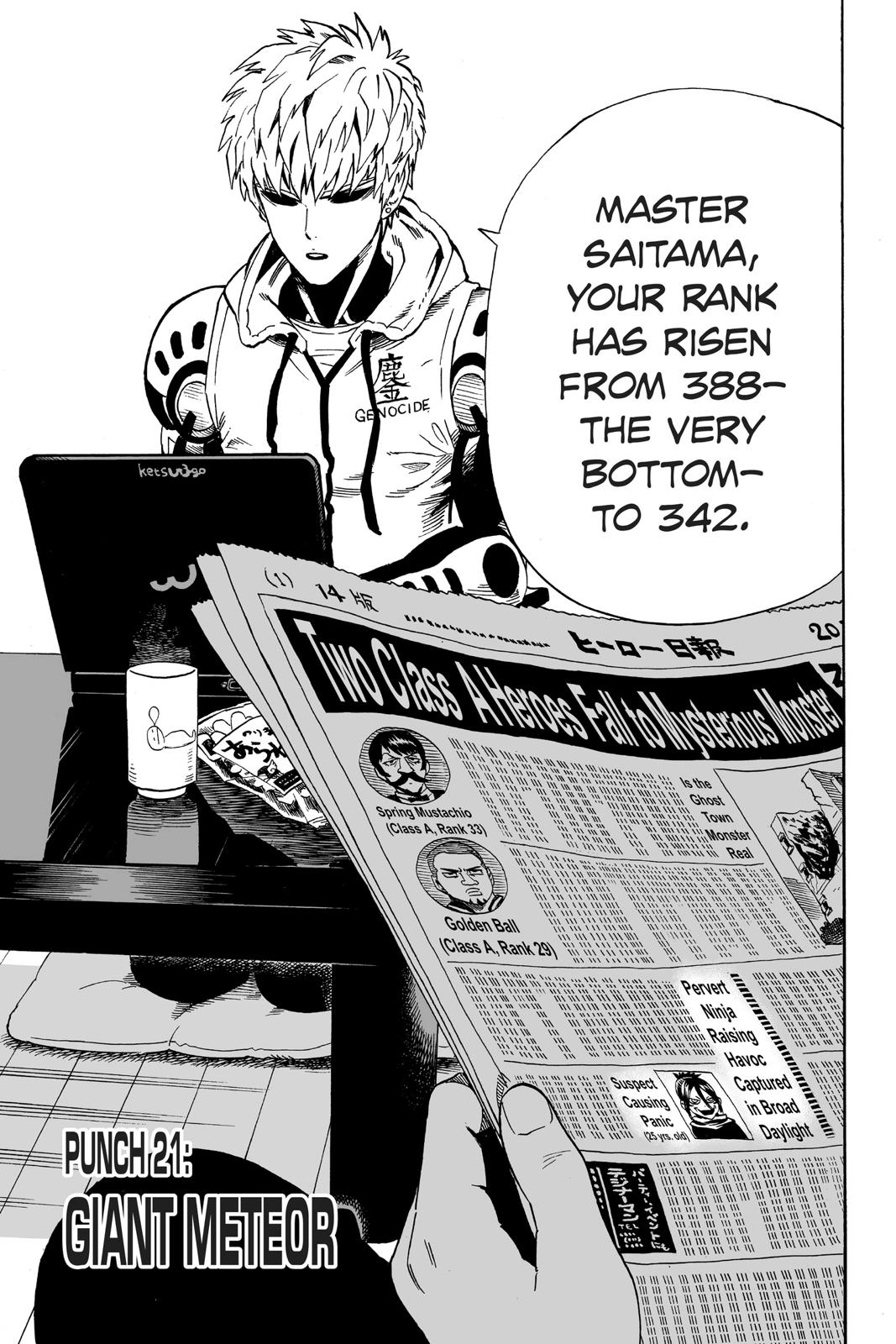 One-Punch Man Official Chap 21 - Next Chap 22