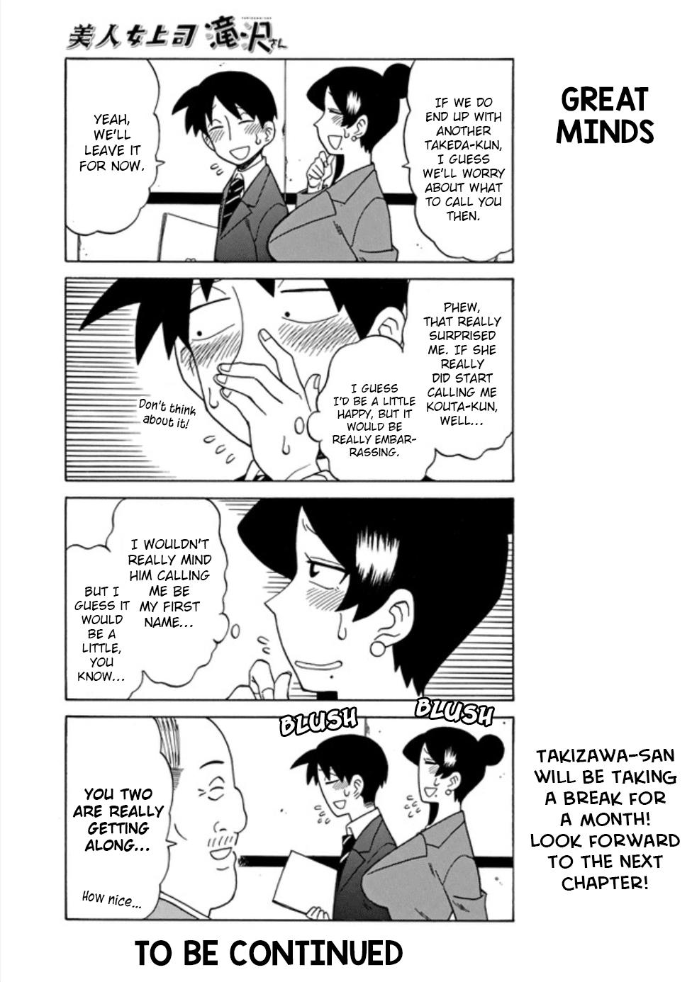 Bijin Onna Joushi Takizawa-san Chap 45 - Next Chap 46