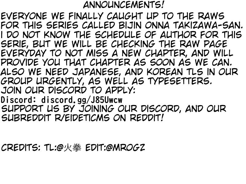 Bijin Onna Joushi Takizawa-san Chap 93 - Next Chap 94