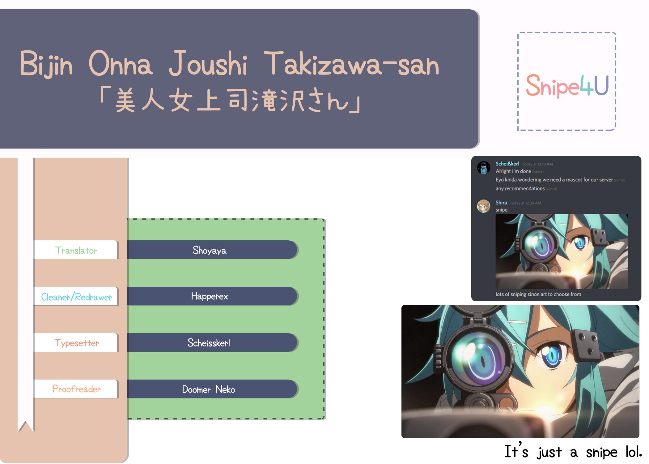 Bijin Onna Joushi Takizawa-san Chap 104 - Next Chap 105