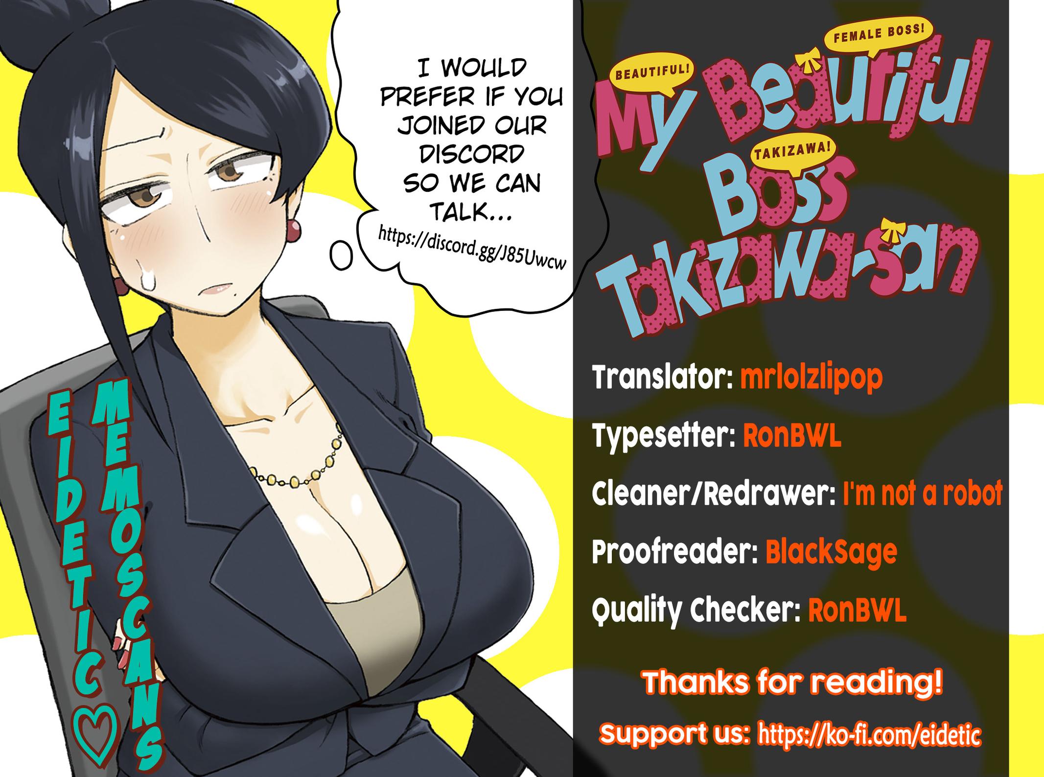 Bijin Onna Joushi Takizawa-san Chap 114 - Next Chap 115