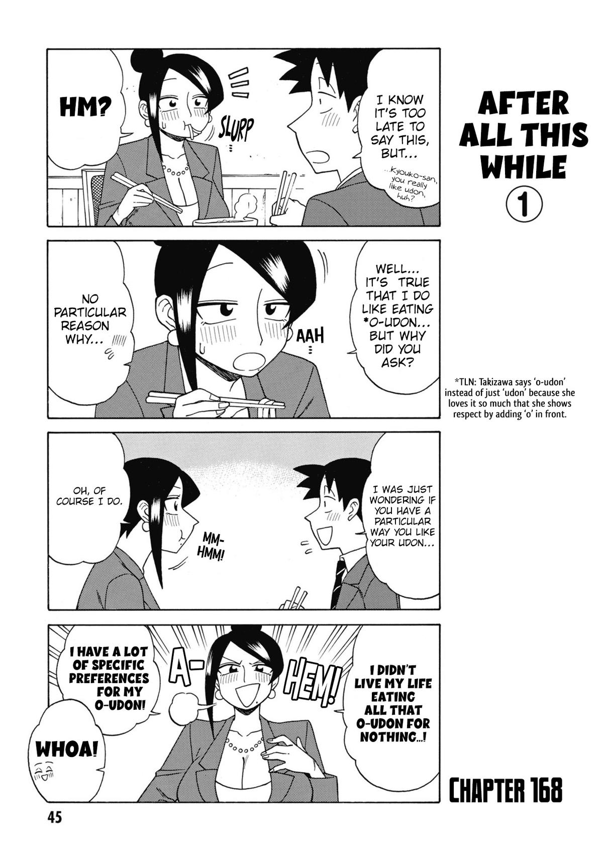 Bijin Onna Joushi Takizawa-san Chap 168 - Next Chap 169