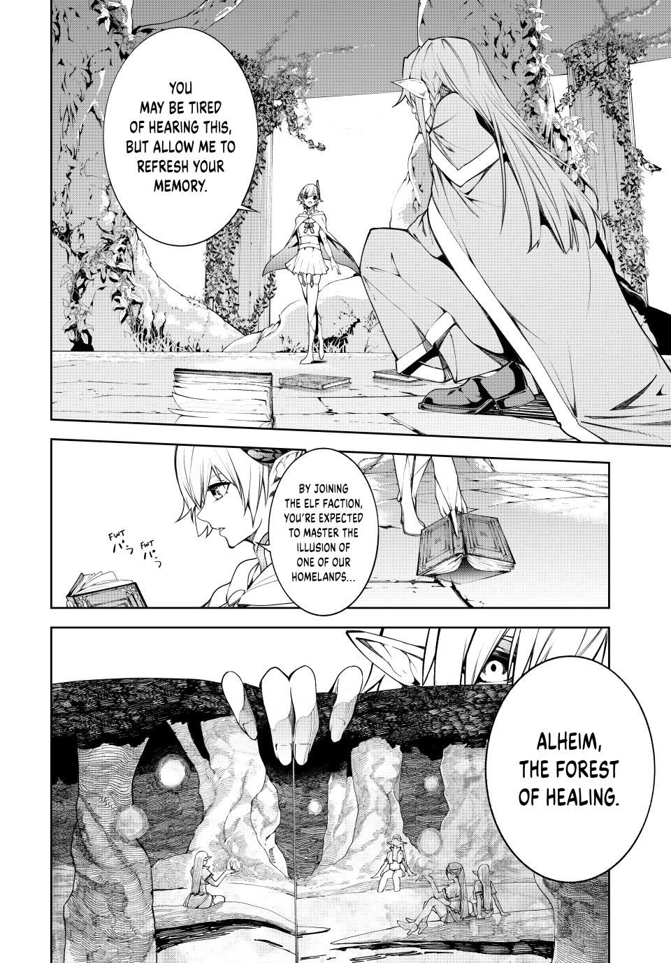 Tsue to Tsurugi no Wistoria Chap 46 - Next Chap 47