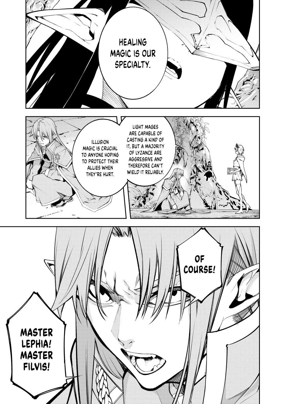 Tsue to Tsurugi no Wistoria Chap 46 - Next Chap 47